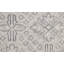 Geometric Area Rug in Silver