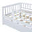 Wood Daybed with Trundle and Fence Guardrails-317973228-317973218