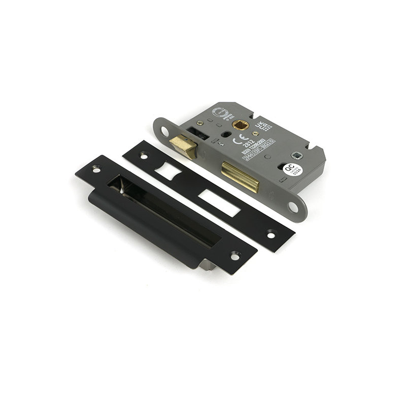 Heavy Duty Bathroom Lock, Aged Bronze