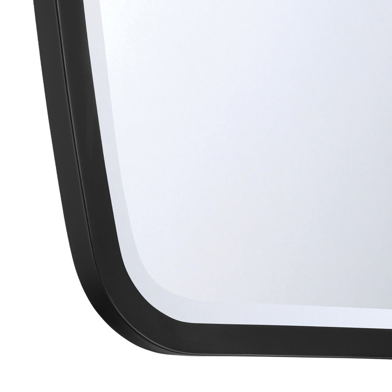 Hermina Antique Gold Mirror, Matte Black