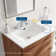 Cayman White Ceramic Rectangular Drop-in Bathroom Sink