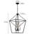 4 - Light Dimmable Lantern Geometric Chandelier