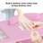 Manicure Nail Table For Nail Tech With Visible Display Desktop, Nail Workstation With Dust Collector, Wrist Cushion And 4 Large Drawers, Pink