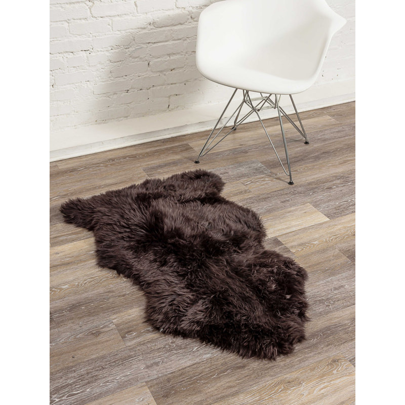 Izola Sheepskin Animal Print Indoor Rug, Novelty 2' x 3'