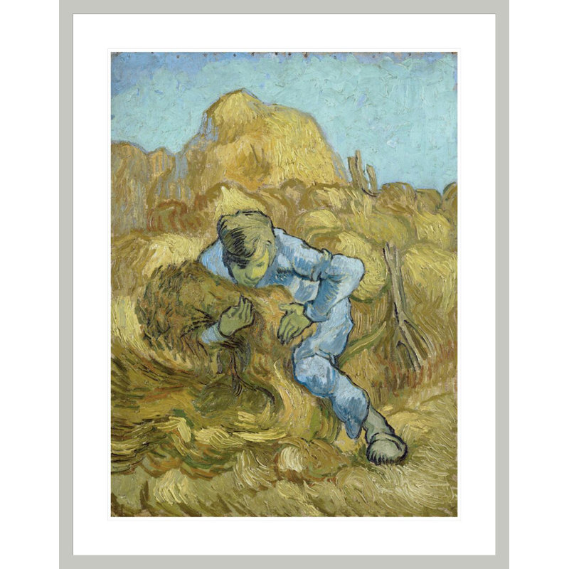 Le lieur de gerbes (d'après Millet) par Vincent van Gogh, impression giclée encadrée, 41,5 po H x 32,81 po L