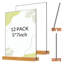 Stable & Clear Display – Acrylic Sign Holder Stand for Tabletop – Easy-Use Menu, Poster, Info Frame for Office, Store, or School – Commercial Signage Rack – 14.8x21cm, 12-Pack