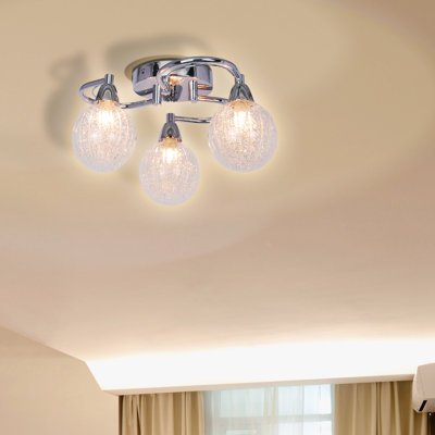 Humboldt Glass Semi Flush Mount