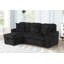 Canapé modulaire moelleux avec canapé-lit en tissu de velours-1726403807