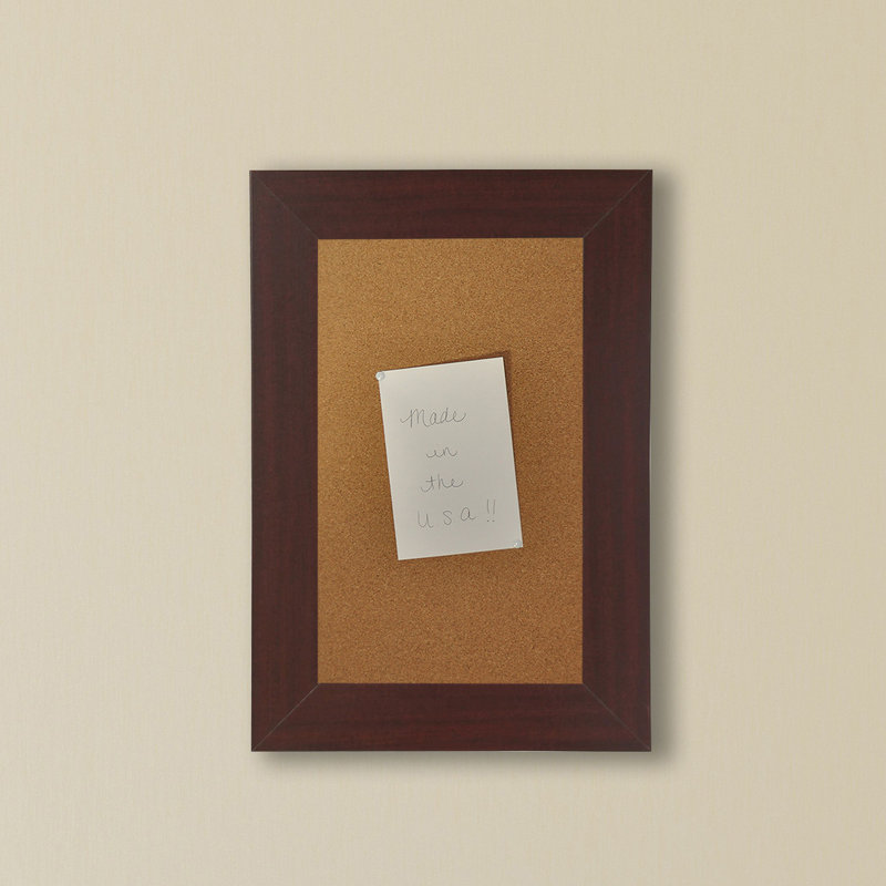 Linlin Wall Mounted Bulletin Board, 3' 6" H x 1' 6" W