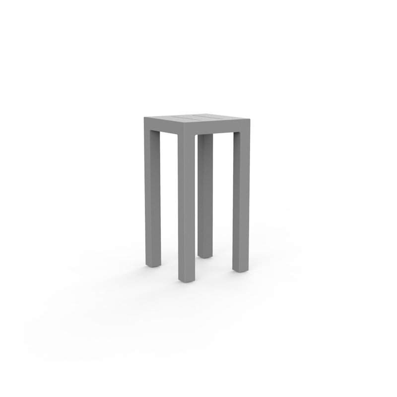 Jut Plastic Bar Table, Steel