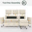 Canapé-lit modulaire avec canapé-lit, dossier inclinable, méridienne réversible, ports USB, assemblage sans outils - Cwv-1445274821-1500663719