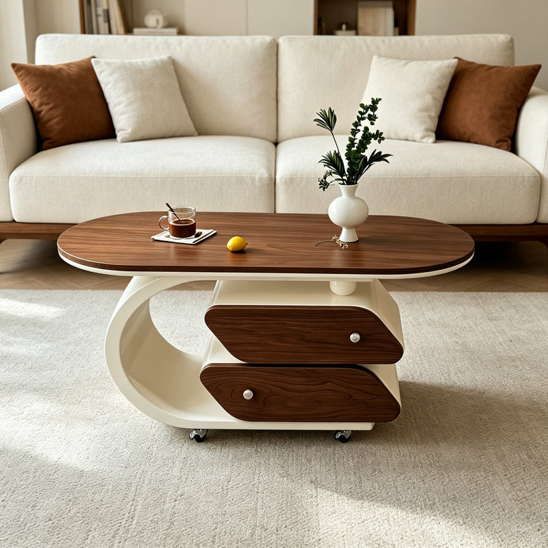 Razo, Nut-Brown/White, 19.68" H x 35.43" W x 17.71" D