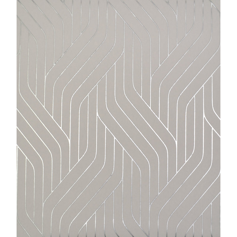 Rouleau de papier peint L 32,8 pi x l 20,8 po, Gris/argent
