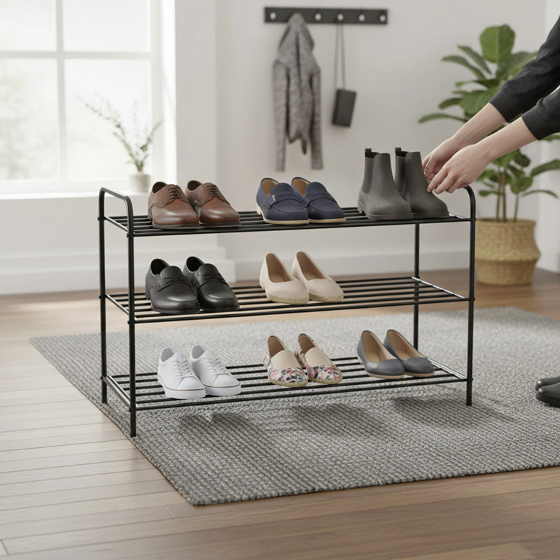 16 Pair Schuhregal, 58" H x 83" W x 35" D