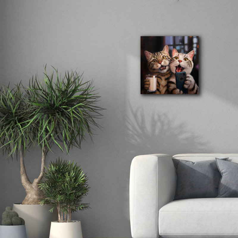 «Happy Hour» par Lucia Heffernan, art mural sur toile, H 18 po x l 18 po x P 0,75 po