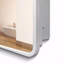 Armoire à pharmacie 24 po x 32 po à fixation murale ou encastrée en métal blanc avec miroir