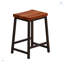 Ensemble de table de salle à manger 4 pièces avec structure en métal et 2 tabourets + 1 banc-1362156229