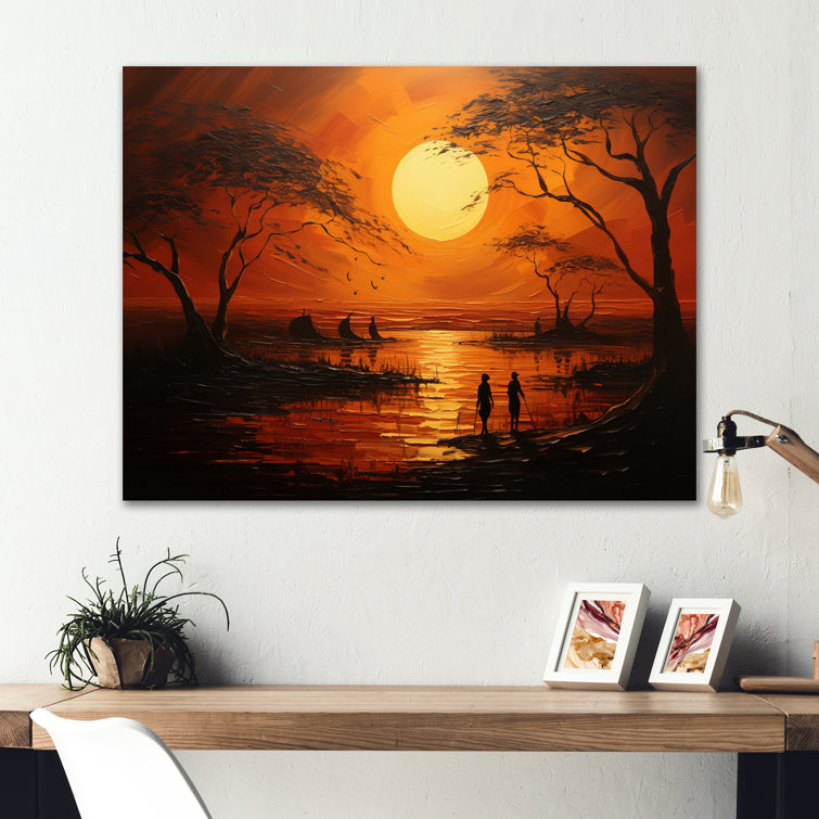 Red Barrel Studio® African Tribal Sunset II On Metal Print - Wayfair Canada