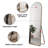 The 4st generation of floor mounted full length mirrors. Aluminum alloy metal frame arched wall mirror, bathroom makeup mirror, bedroom porch, clothing store.Gold Frame.64.9 "* 23.2"