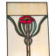 6" Wide X 12" High Poppy Window