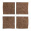 Cole et gris en bois fait à la main cube 3D inspiré géométrique maison brune ensemble de décoration murale avec grille