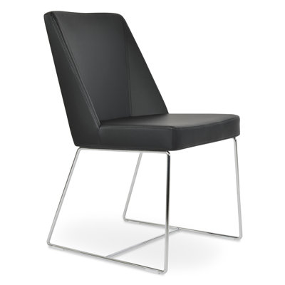 Prisma Metal Solid Back Side Chair