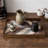 Decorative Wooden Rectangular Serving Trays with Handles for Coffee Table