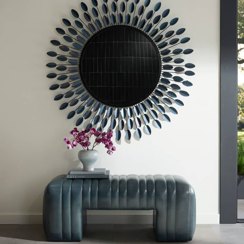 Frida Round Iron Mirror