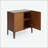 Contemporary Walnut Cabinet with 2 Doors and Adjustable Shelf