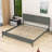 Disaya Wooden Platform Bed with Headboard and Footboard-164115064-164115047