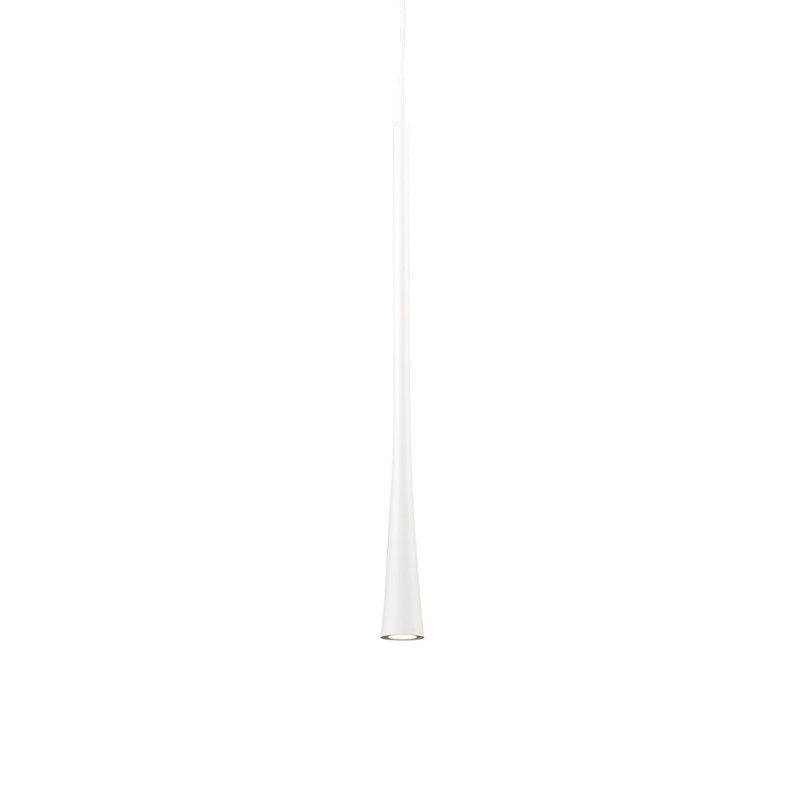 Taper 1 - Light LED Pendant, 136" H x 1.25" W x 1.25" D, White