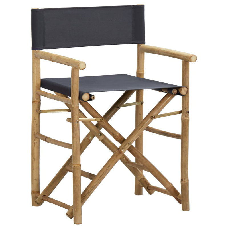 Gallatin Folding Director Chair, Dark Grey