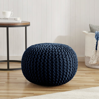 Round Pouf Foot Stool Ottoman By