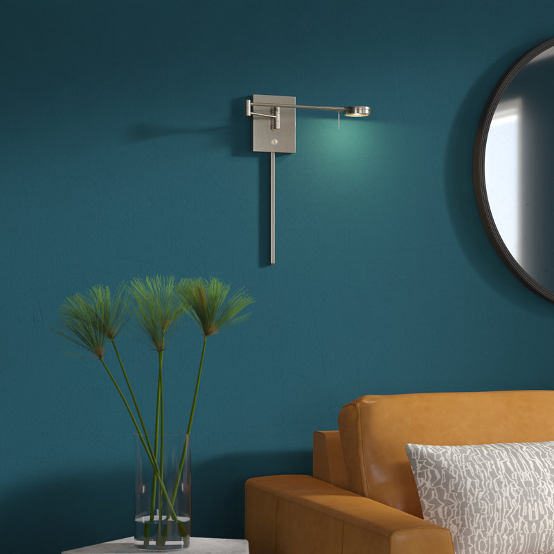 Mangino Swing Arm Sconce, Brushed Nickel