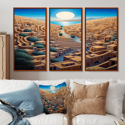 Tercel - City Buildings Wall Art Set