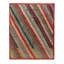 Pasha Wool Geometric Area Rug in Red/Green/Beige