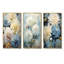 Blooming Mums in Beige and Blue - Ensemble de salon mural 3 pièces Mums-315002024-315002025