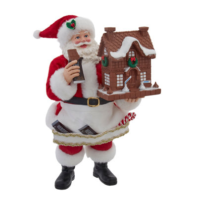 Kurt Adler 10.5" Hershey's Chocolate House With Santa