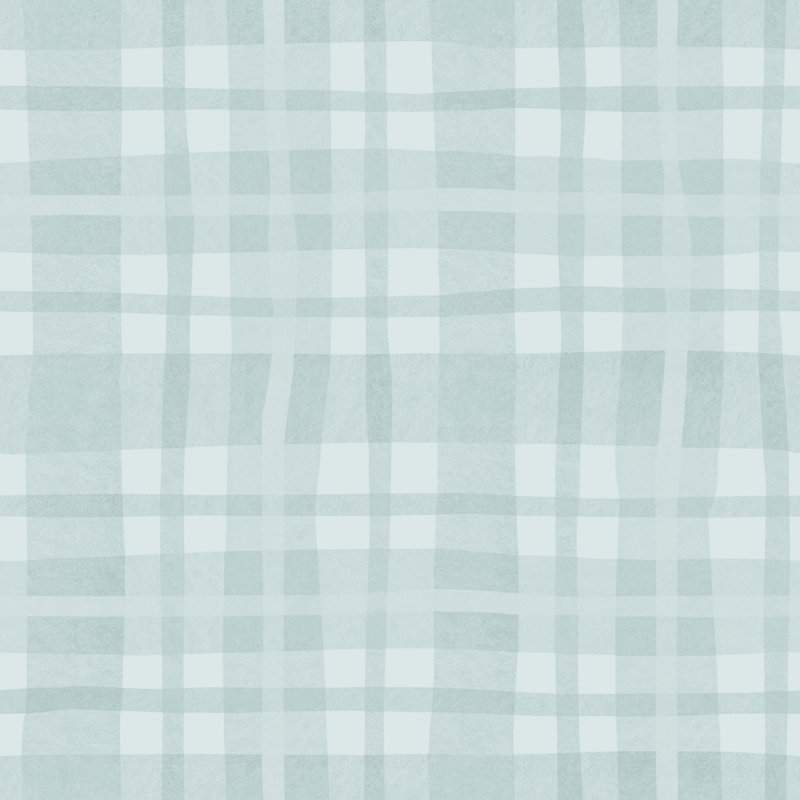 Papier peint intissé texturé à carreaux aquarelle bleu ciel doux, non encollé, 57 pieds carrés., Bleu