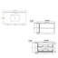 Meuble-lavabo flottant 36 po avec lavabo 36 po, porte à fermeture douce, comptoir et dosseret en marbre de culture blanc Carrara 2 po