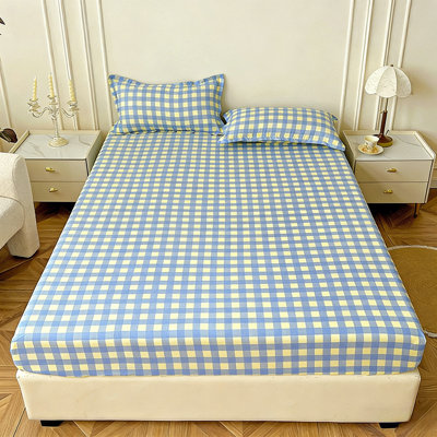 78,74 x 59 po Drap-housse pour lit double antidérapant Housse de protection pour matelas tout compris Housse en fibre douce pour dormir nu