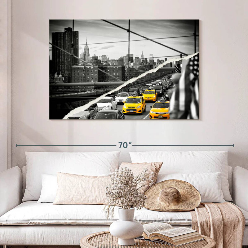 Mehar Dual Torn NYC, 32" H x 48" W