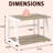 2-Tier Desktop Printer Stand with Storage-283111345