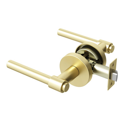 Poignée de porte Zen Design moderne dissimulé pour (Hall et garde-robe) - Style minimaliste élégant en or champagne brossé