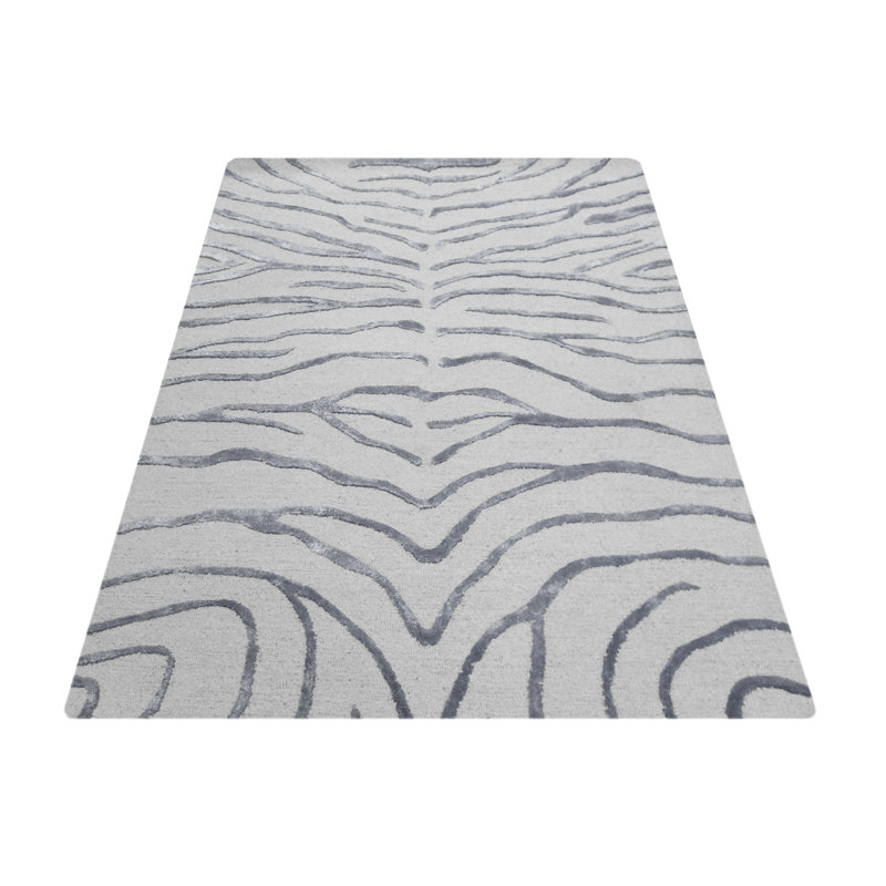 Zebra Animal Print Hand Woven 200cm X 300cm Area Rug