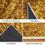 Tapis d'intérieur à paillettes dorés, lavable à la machine-743443025