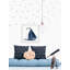 Reproduction d'art graphique sur papier bleu marine, voilier de Floride-58614801