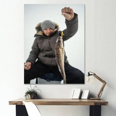«Winter Fishing Nautical Escapes» sur toile