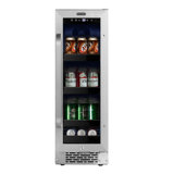 Whyter 12" width 75 Cans Stainless Steel Beverage Refrigerator with Digital Control