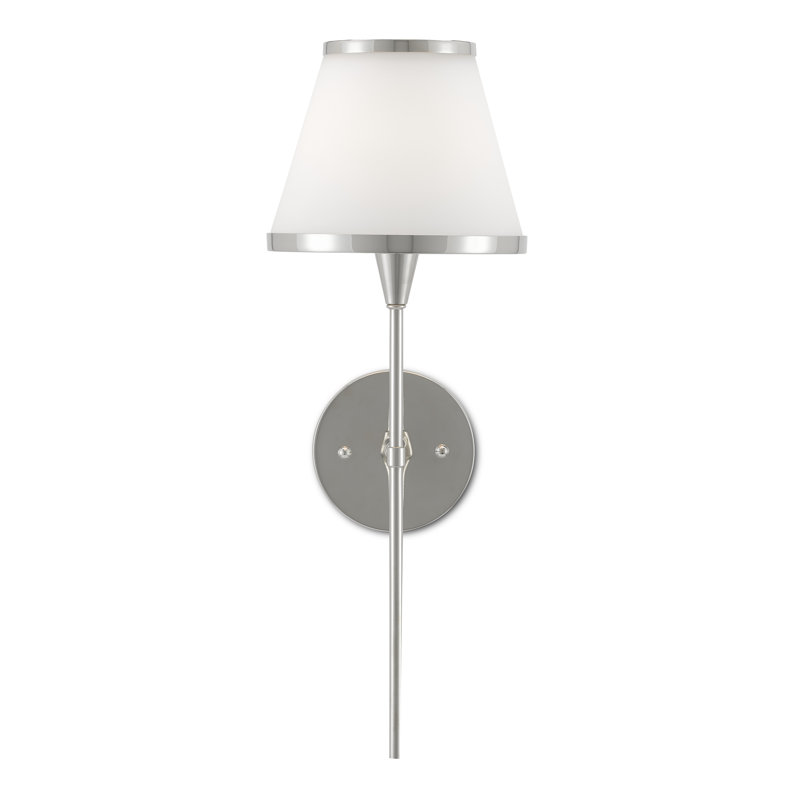 Brimsley 1 - Light Armed Sconce, Polished Nickel
